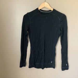 Smartwool 250 black merino wool base layer Medium